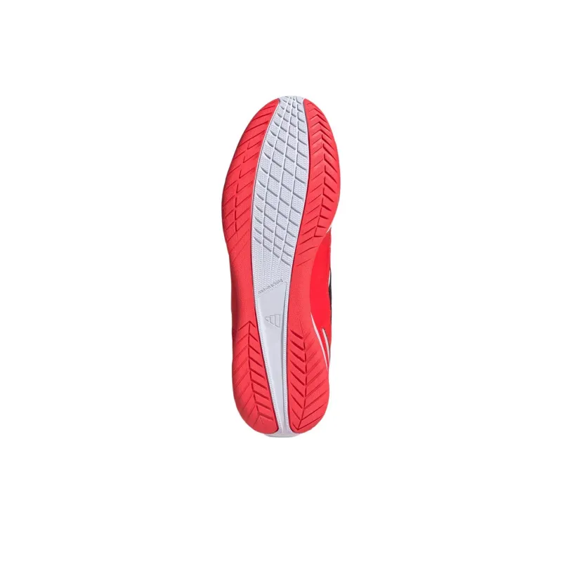 Adidas Super Sala Indoor Anti Slip Wear Resistant Soccer Shoes Men's White Red-5