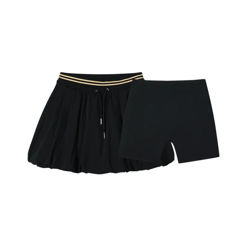 FILA Lifestyle Casual Short Skirts Women's Jet Black-2