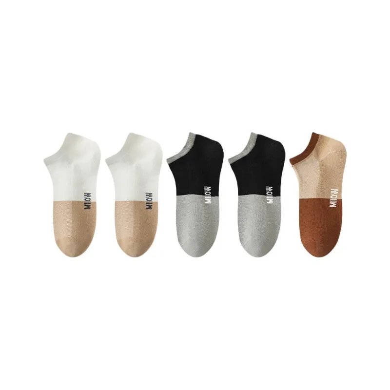 MIIOW No Show Socks Men's 5 Pack-36