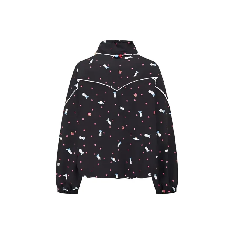 Alexia Sandra Rabbit Series Trench Coat Unisex Black-1