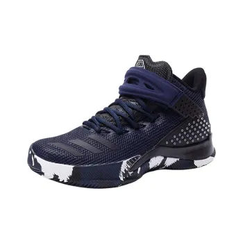 Adidas Ball 365 Anti Slip Wear Resistant Low Top Basketball Shoes Men's Navy Blue