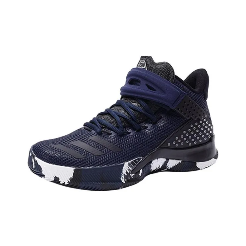 Adidas Ball 365 Anti Slip Wear Resistant Low Top Basketball Shoes Men's Navy Blue-0