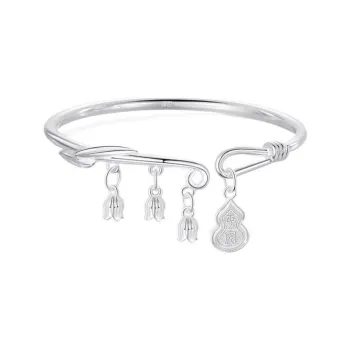 NVBBK 999 Fine Silver Sterling Silver Bracelets Women's