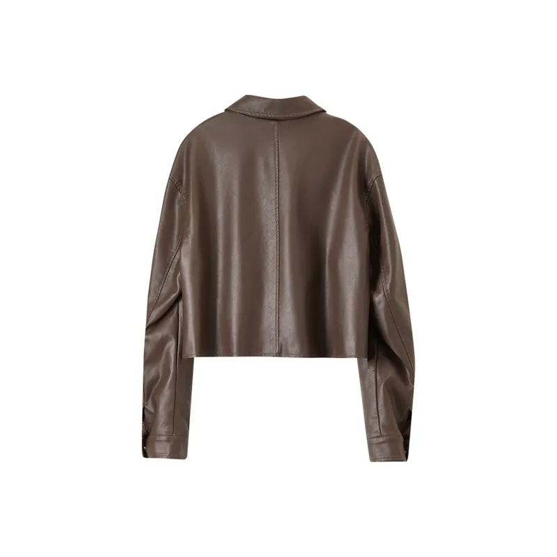 SENTUBILA Leather Jacket Women's-1