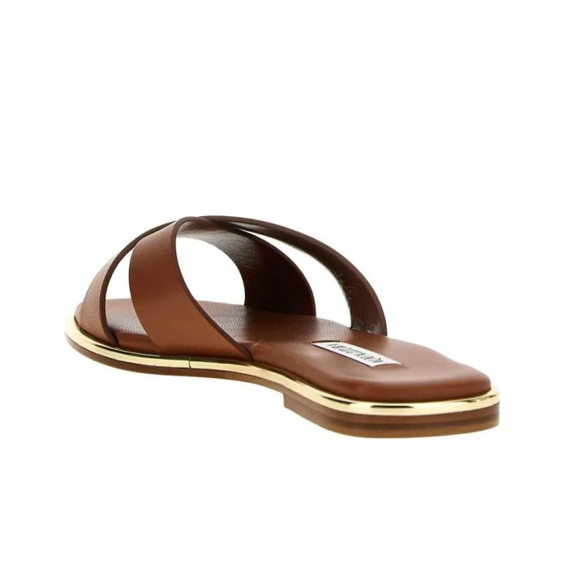 AQUAZZURA Slide Slippers Women's Brown-3