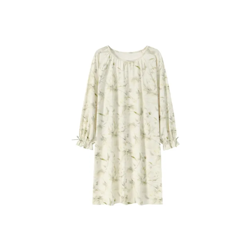 Herbal Primer Nightgown Women's Combo Set-21