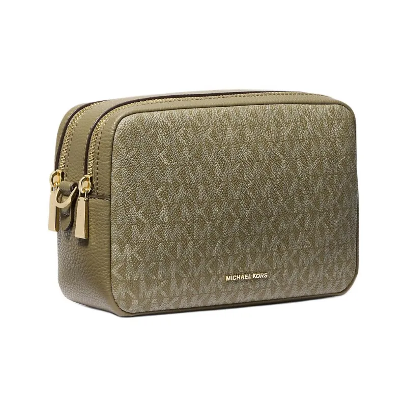 MICHAEL KORS Bryant Coated Canvas Crossbody Bag Shoulder Bag Medium Size Women's Green-1
