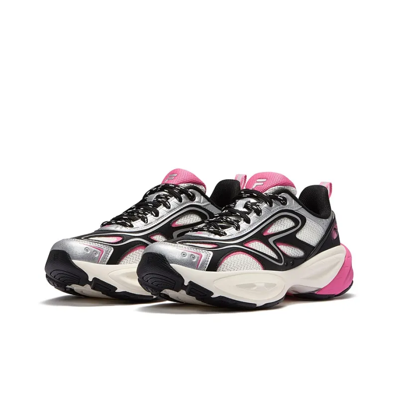 FILA FUSION BUZZARD II Meteorite Shoes 2nd Generation Low Top Casual Shoes Women's Snow White Black-1