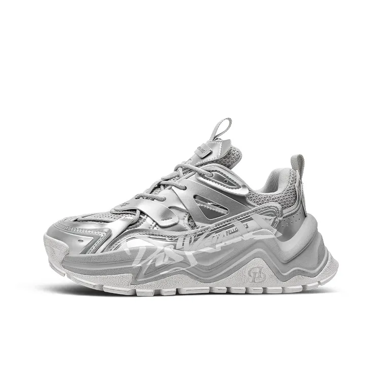 Daisy Fellowes Mango Shoes Anti-Slip And Wear-Resistant Height Increasing Low-Top Chunky Sneakers Unisex-23