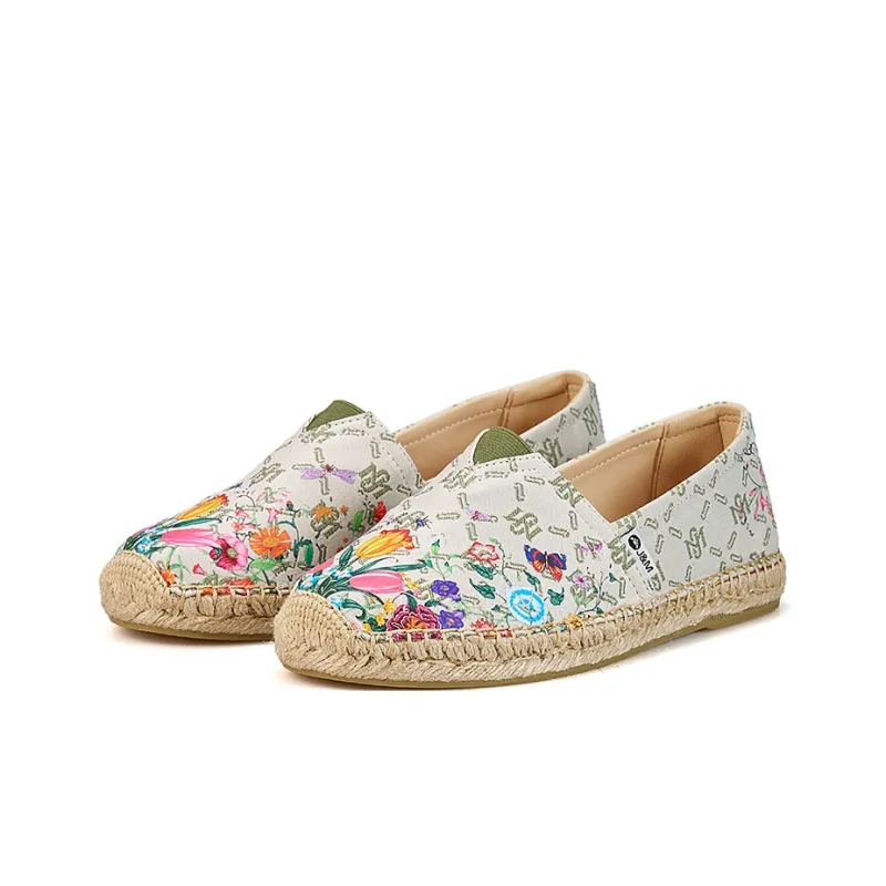 Joy&Mario Espadrilles Women's Coffee/Beige/Green-11