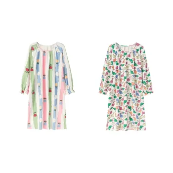 Herbal Primer Nightgown Women's Combo Set