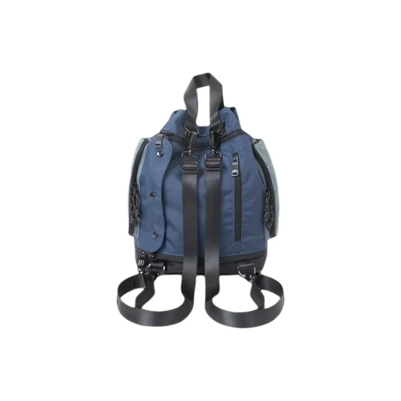 Doughnut Recycled Polyester Backpack Unisex Dark Blue & Gray-2
