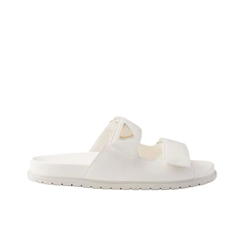 PRADA Slide Slippers Women's Ivory White-1