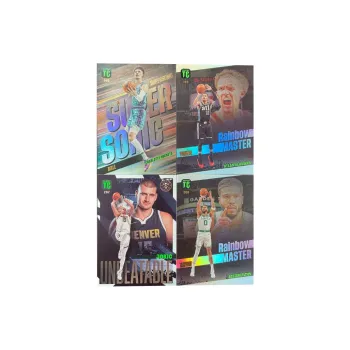 PANINI 2023 24TC Triple+Trey, Young+Nikola Jokic+Tatum, Top Star Card, Card Access Pass Sports Cards 4 Pcs