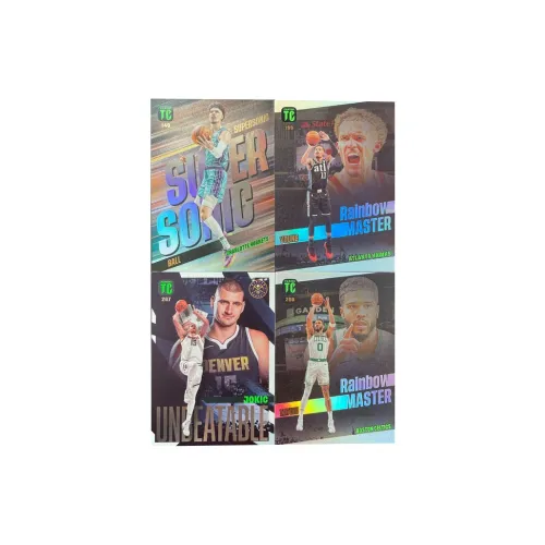 PANINI 2023 24TC Triple+Trey, Young+Nikola Jokic+Tatum, Top Star Card, Card Access Pass Sports Cards 4 Pcs