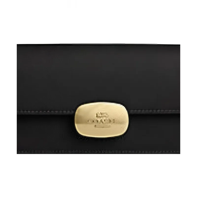 COACH Eliza Calfskin Baguette Bag Shoulder Bag Crossbody Bag Small Size Women's Black-2