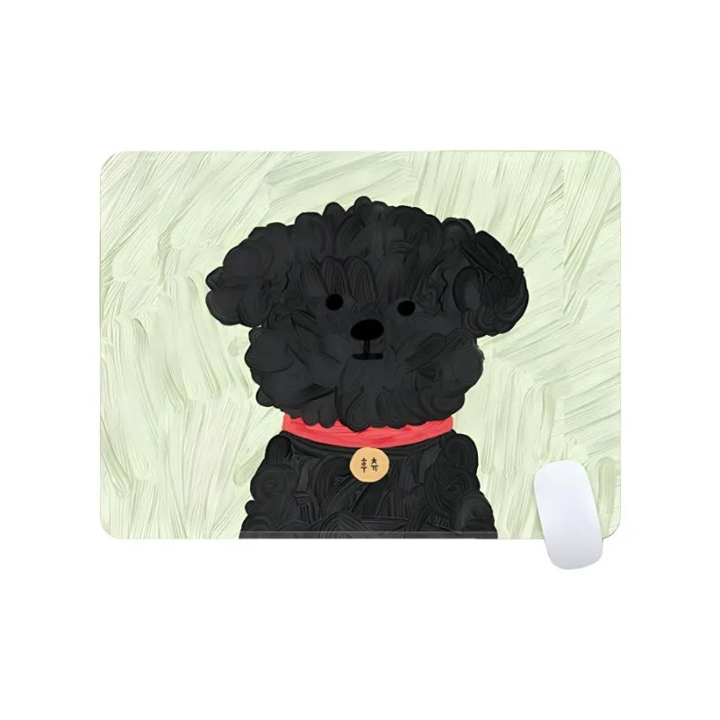 Beams Cute Puppy Small Size Computer Desk Pad Gaming Mat Slip Resistant Edge Trimmed Thickened Esports Mouse Pads-13