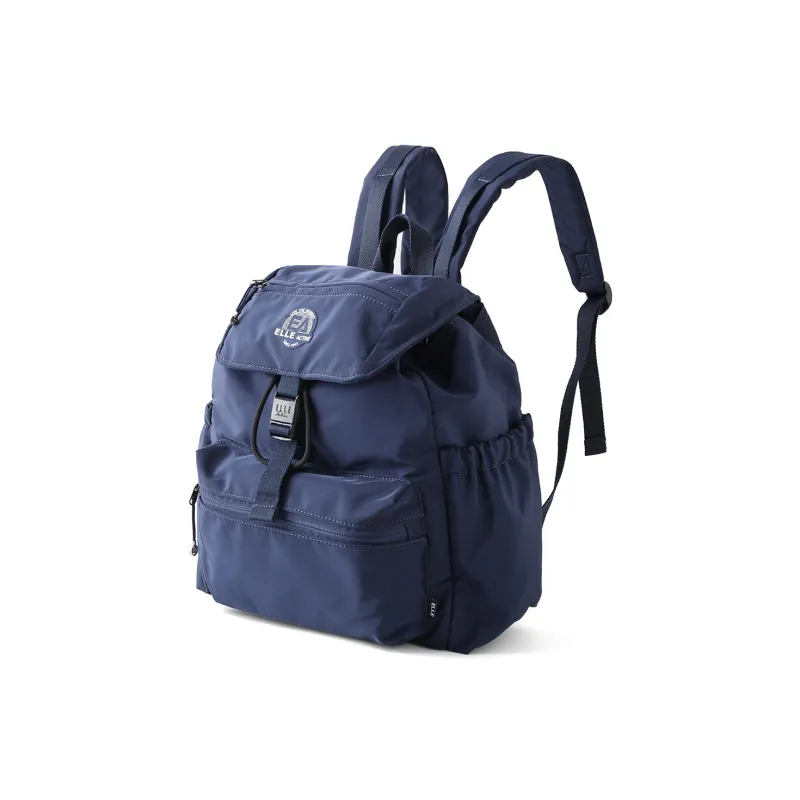 Elle Active Fabric Backpacks Regular Unisex Navy Blue/Khaki-1