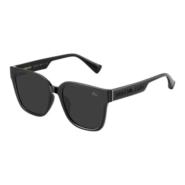 EVISU TR90TR/Memory Plastic Square Sunglasses Unisex Multicolor-0