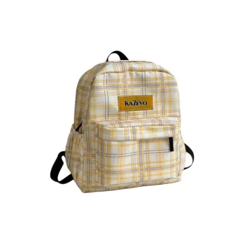 URBAN FOREST Nylon Backpack Women's Yellow/Blue/Pink