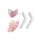 Light Pink Mask-Sun Protection Three-Piece Set[Face Mask+Cooling Arm Sleeves+Glove]