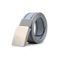Gray & Blue-Gunmetal Buckle