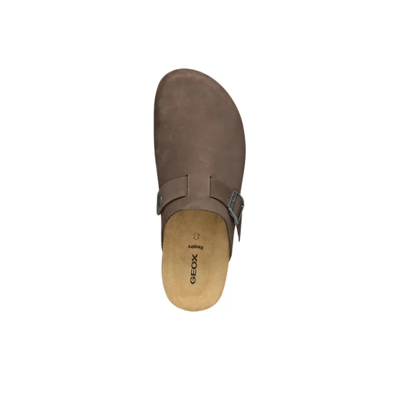 GEOX Sandal Ghita Abrasion Resistant Wrap toe Slippers Men's Coffee-6