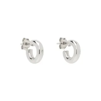 Lemaire 925 Sterling Silver Earrings Men's Silver