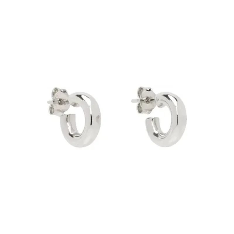 Lemaire 925 Sterling Silver Earrings Men's Silver-0