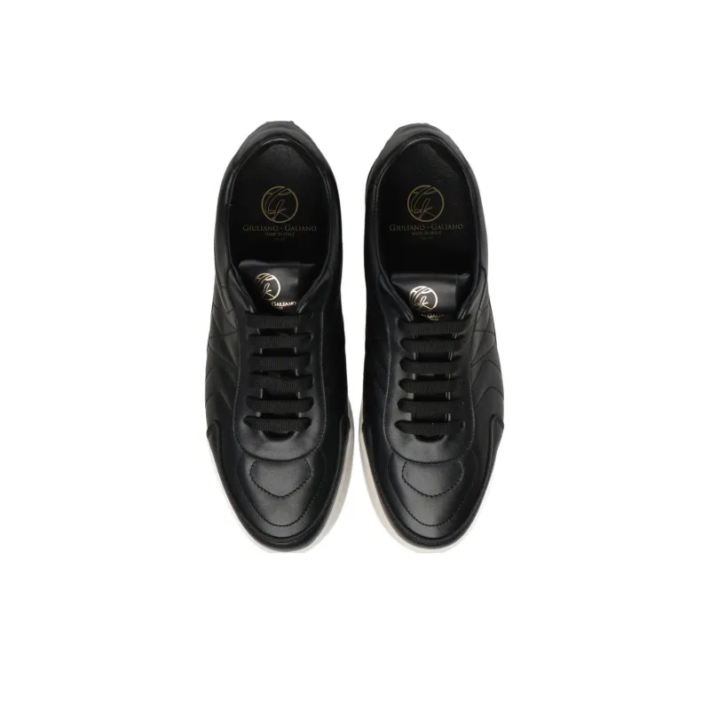 Giuliano Galiano Dynasty Low-Top Skateboard Shoes Men's Black-4
