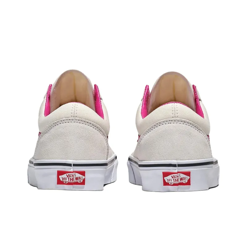Vans Old Skool Anti Slip Wear Resistant Low Top Skateboard Shoes Unisex Beige Pink-2