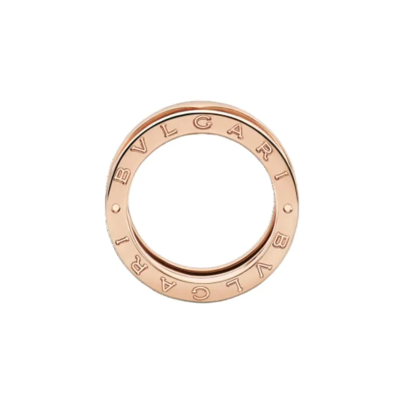 BVLGARI 18K Rose Gold Rings Unisex Pink Gold-1