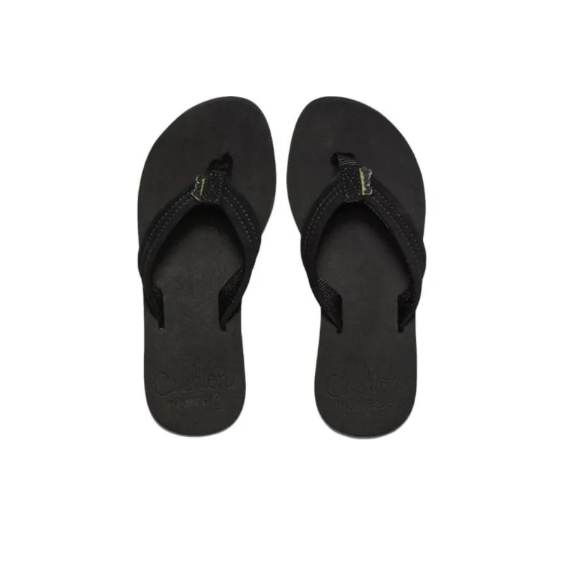 REEF Abrasion Resistant Slip Resistant Flip Flops Unisex Black-1