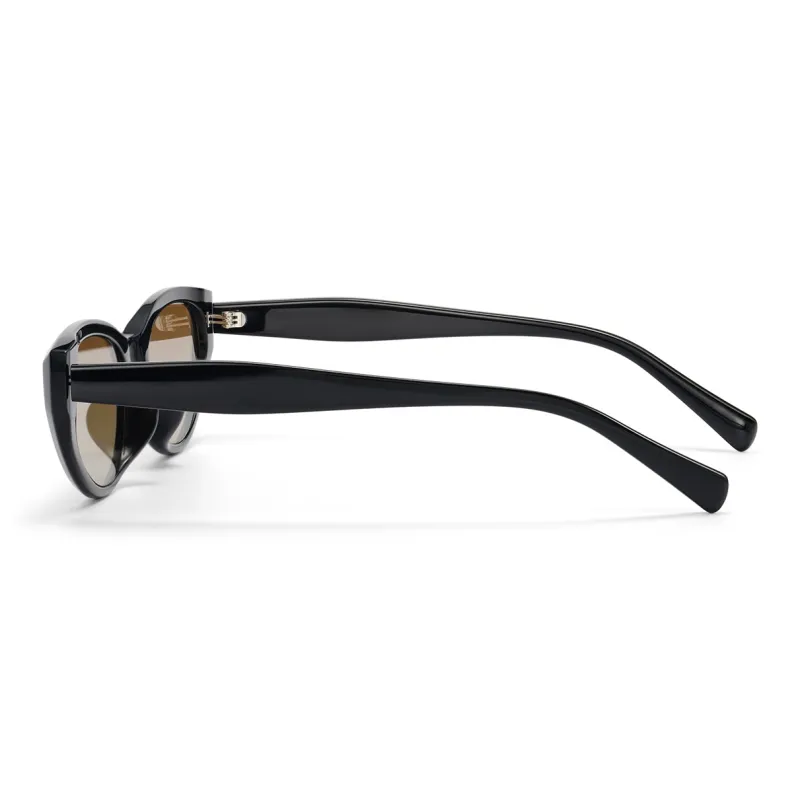 ZIPPO Plate Frame Cat Eye Sunglasses Unisex Black Frame-3