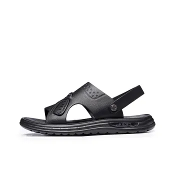 LAORENTOU Beach Sandals Men Black