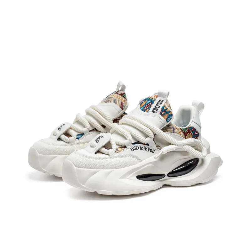 ROBINHOOD Cushioned Slip Resistant Breathable Coverage Low Top Chunky Sneakers Men's Box-9