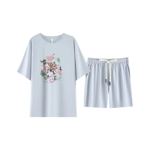 XIAFENYAN Pajama Set Women's Blue