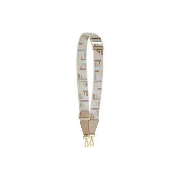 FENDI Polyamide Bag Strap Women's Taupe & Multicolor