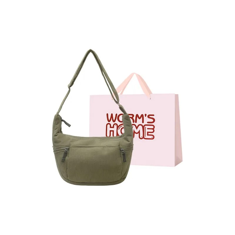 Worm's Home Corduroy Shoulder Bag Regular Women's Multicolor-18