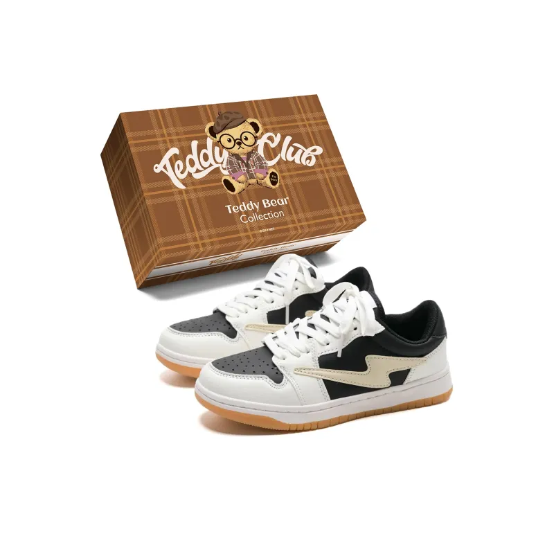 Teddy Bear Collection Low Top Skateboard Shoes Unisex-5
