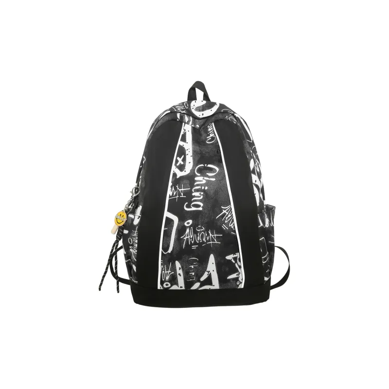 MOK Nylon Backpack Regular Unisex Black/Gray/Blue-0