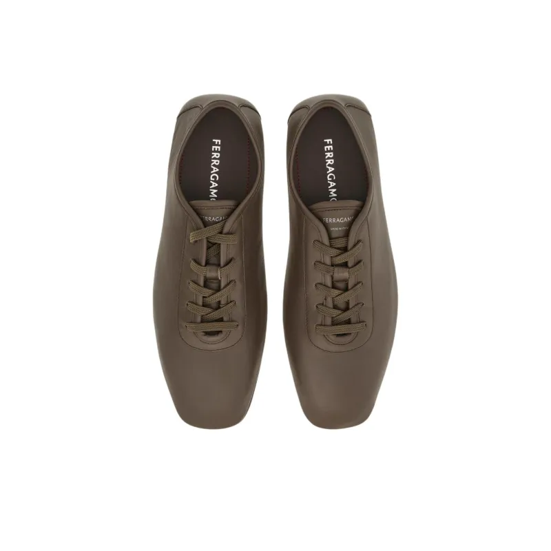 FERRAGAMO Driver Casual Shoes Men's Gray-3