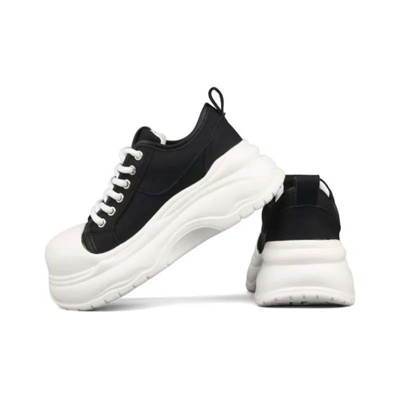 WENPU Height Increasing Lightweight Breathable Low-Top Casual Shoes Women's-8