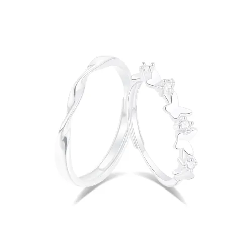 PRETTY DIARY Zircon Rings Unisex