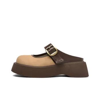 JOSINY Quick Drying Slip Resistant Wrap toe Slippers Women's Camel