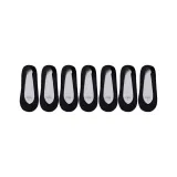 Shallow Style Plus Size[7 Pack Black](Suitable for Wide or Wide Feet)