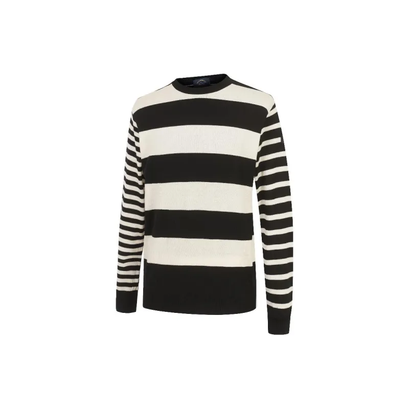 Paul & Shark Yachting Knitwear Men's White Base With Blue Stripes-2