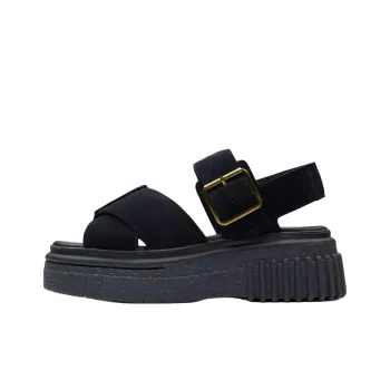 Clarks Evamar Wish One Strap Sandals 5cm Women's Black