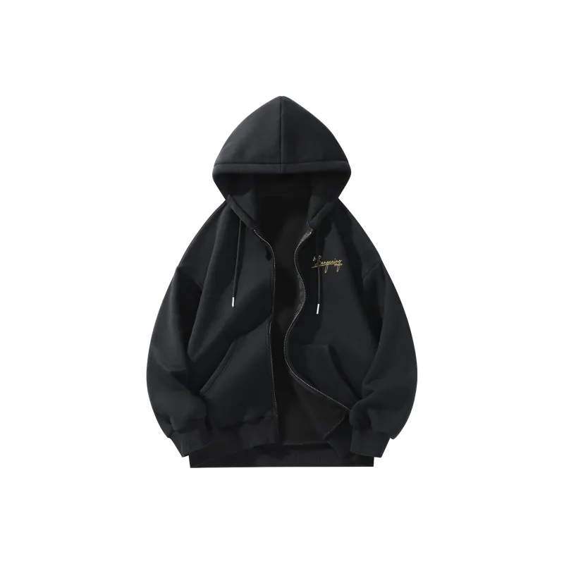 BENGEN Jackets Coats Unisex Black-1