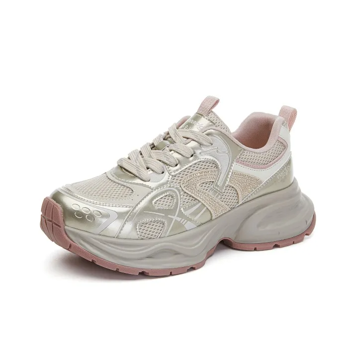 Zdwo Anti Slip Wear Resistant Low Top Chunky Sneakers Women's-5